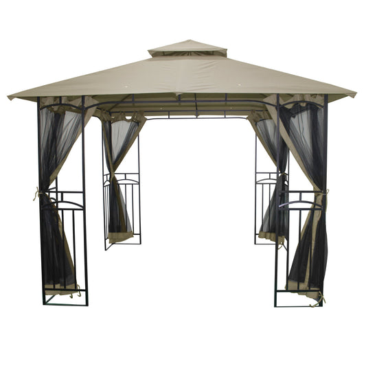 Silver & Stone Outdoor Winchester Premium Gazebo 3m x 3m - Beige