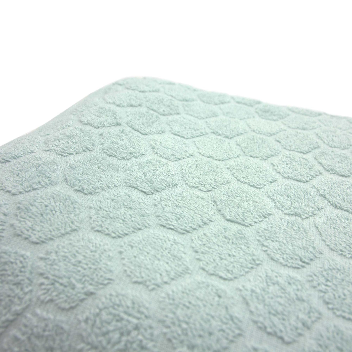 Honeycomb 100% Cotton Towel Range - Duck Egg