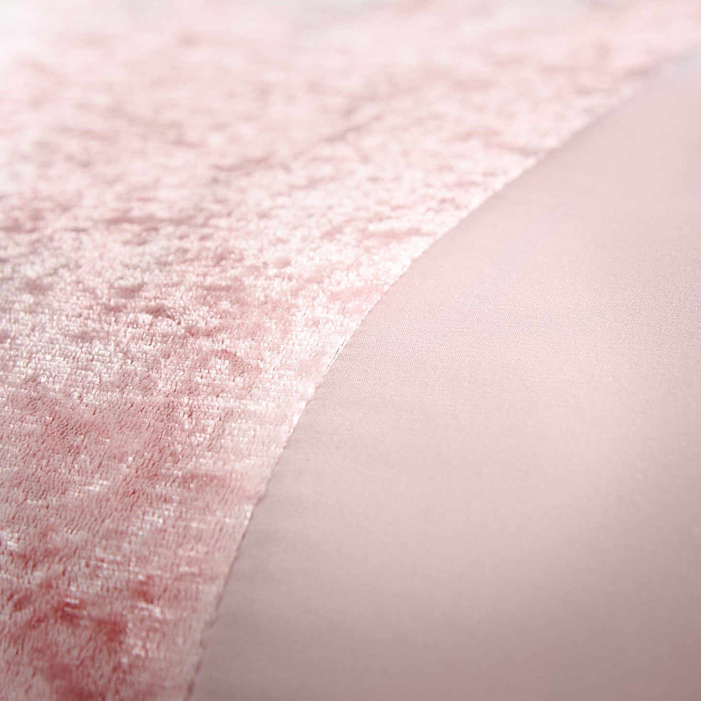 Amelia Crushed Velvet Duvet Set - Blush Pink