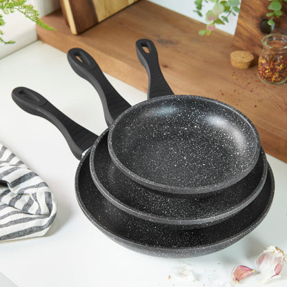 Sovereign Stone Forged Aluminium Marble Effect Non Stick Frying Pan