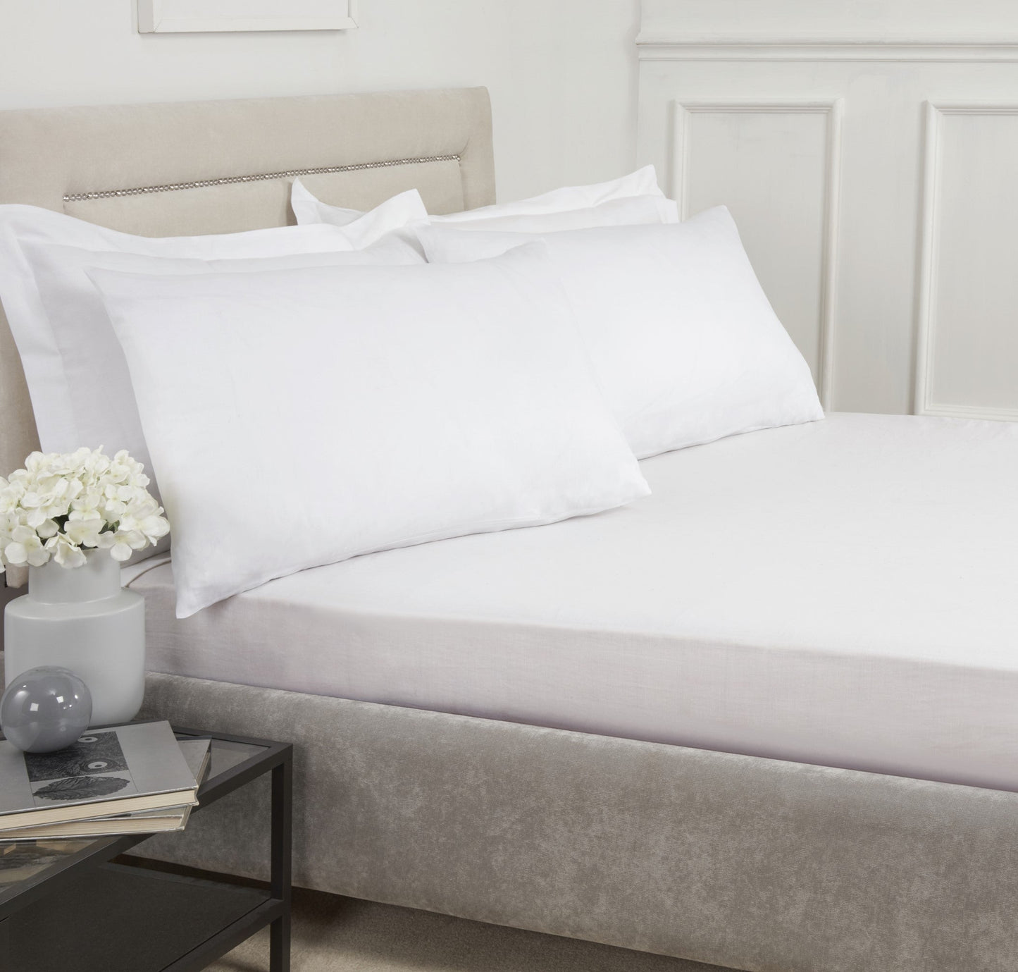 Lewis's 100% Cotton Fitted Bedding Range - White