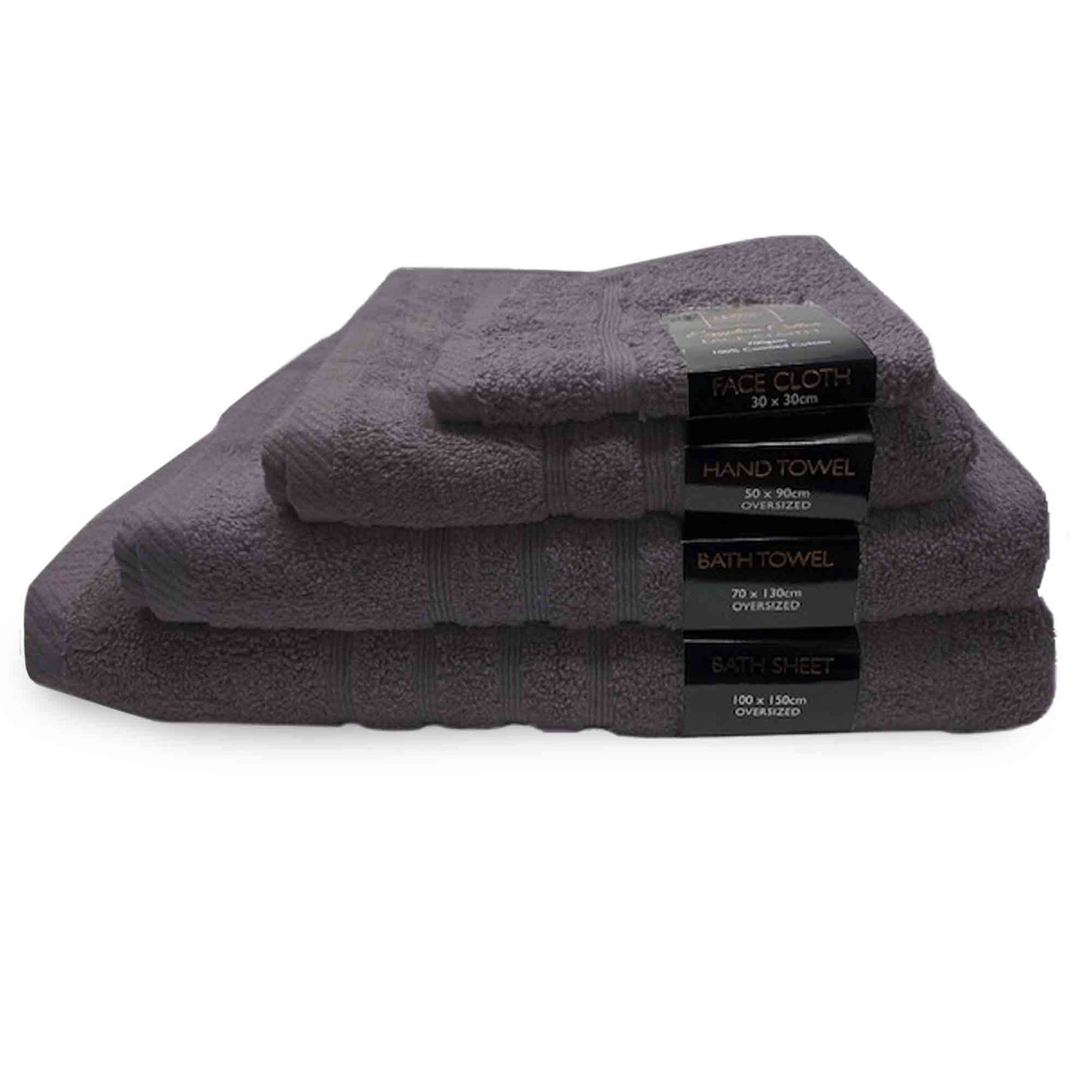 Luxury Egyptian 100% Cotton Towel Range - Charcoal