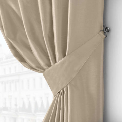 Denver Lined Eyelet Curtains - Gold