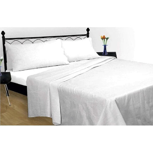 Brushed Cotton Sheet Range - White