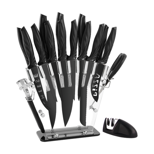 Lewis's 17 Piece Knife Set with Stand
