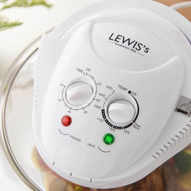 Lewis's 12 Litre Halogen Oven Cooker with Adjustable Temperature Control